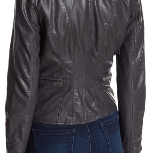 Blank NYC Faux Leather Fitted Moto Jacket, Small - Picture 10 of 12